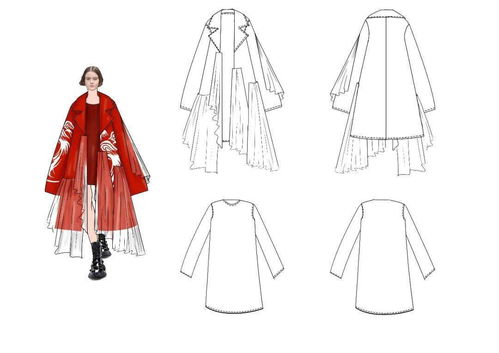 破繭成蝶 2021 i原創(chuàng)服裝設(shè)計新勢力大賽入圍作品效果圖全案賞析